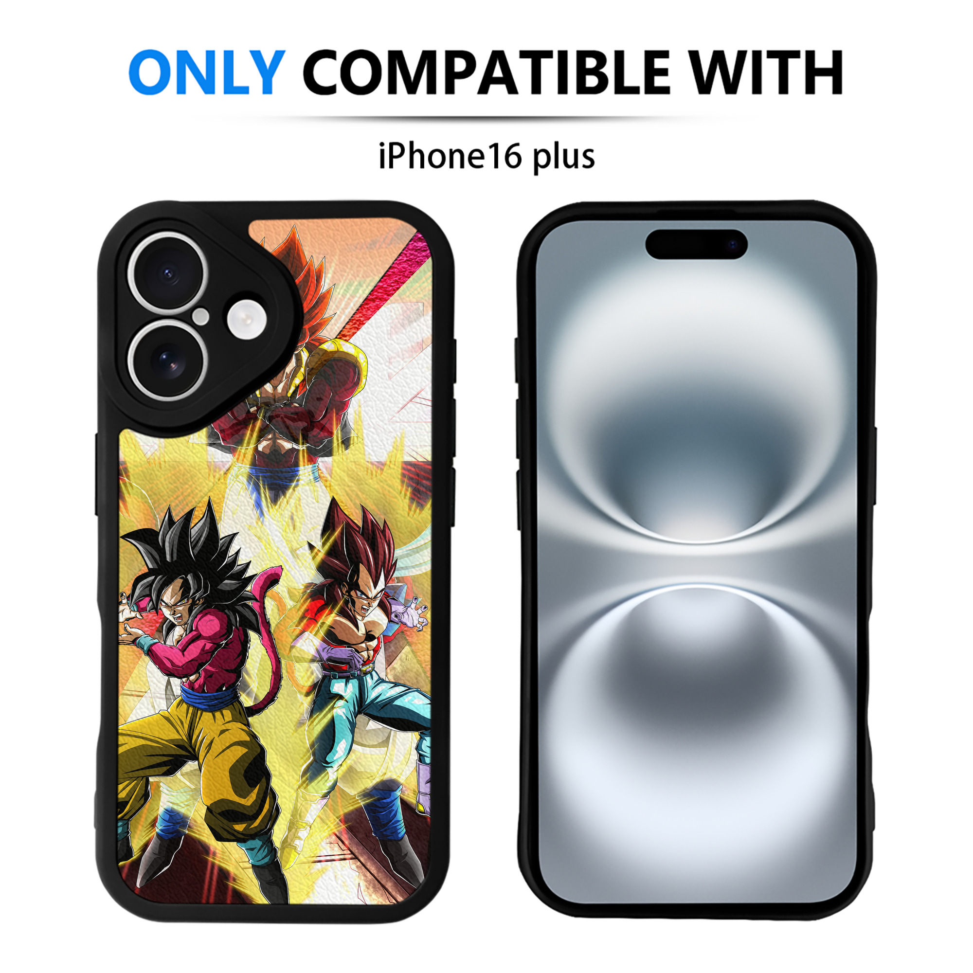 （画像用） ドラゴンボール DRAGON BALL 【iPhone 16シリーズ対応】シリコンスマホケース（レザー調） 材質：シリコン